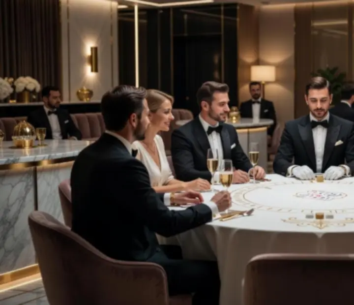 VIP céges esemény elegáns kaszinó hangulattal